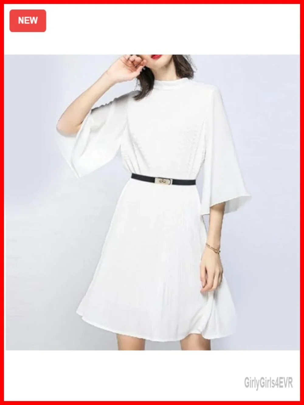 Women's Skinny Belt Solid Color Alloy Turn Lock Adjustable Waist for Dresses